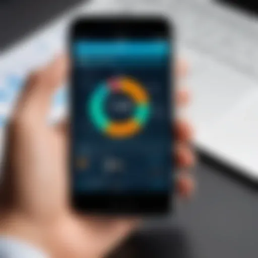 Mobile device displaying workforce management app