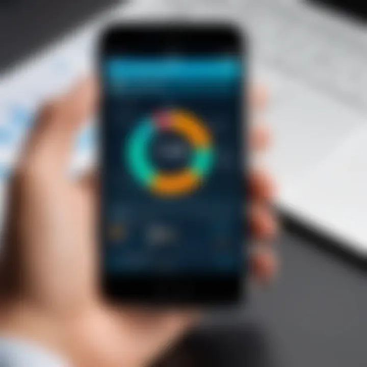 Mobile device displaying workforce management app