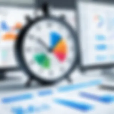 Charts showing benefits of time tracking solutions