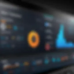 Visual representation of advanced auto shop CRM dashboard