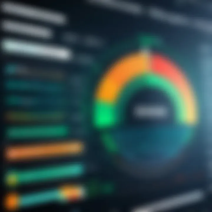 Visual representation of energy savings and efficiency metrics