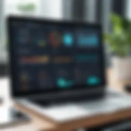 Visual representation of influencer metrics dashboard