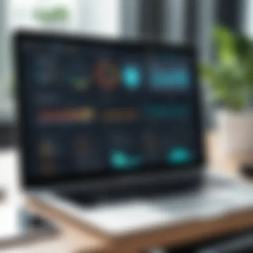 Visual representation of influencer metrics dashboard