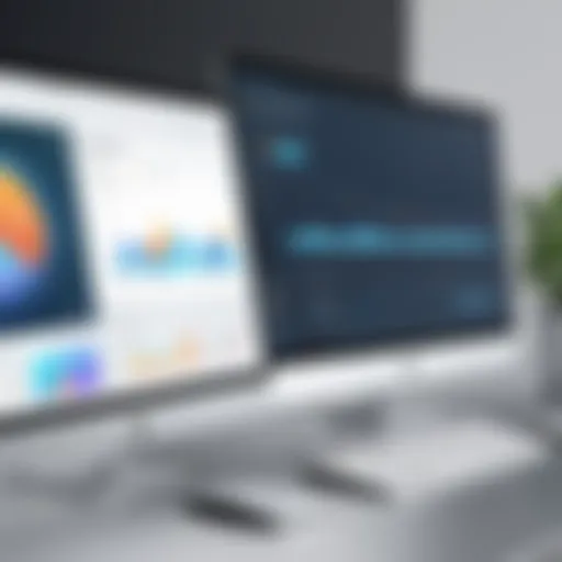 Visual comparison of online presentation tools interface