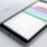 User interface of a mobile spreadsheet app showcasing features.