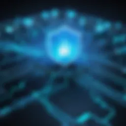 A visual representation of a secure digital network