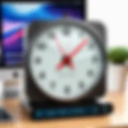 User interface of a time tracking application on Mac