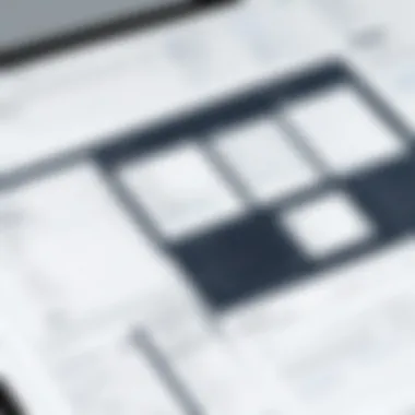 Feature-Rich Wireframing Tool Interface A screenshot showcasing a feature-rich wireframing tool interface