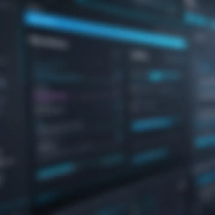 User interface dashboard showcasing script development tools