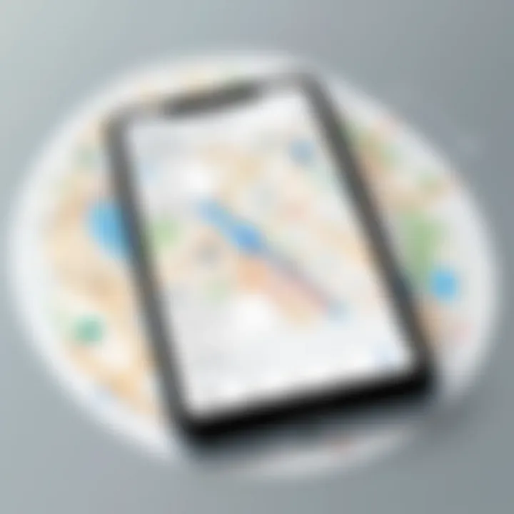 Infographic illustrating features of route planner apps