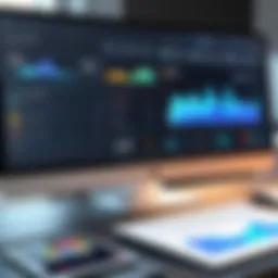 Dashboard view of time tracking software with analytics