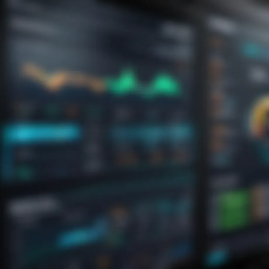 Software dashboard showcasing pricing analytics