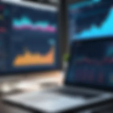 Data Analytics in Lead Tracking A representation of data analytics with charts and graphs related to lead performance.