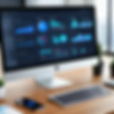Innovative Lead Management Software A modern software interface showcasing lead management tools.