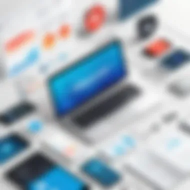 Infographic showing tools for social listening