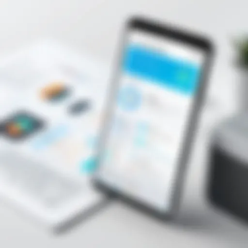 Visual representation of study management app features