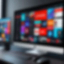 User interface of popular streaming software