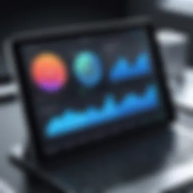 MDM Dashboard Overview Detailed dashboard of a Mobile Device Management system for iPad