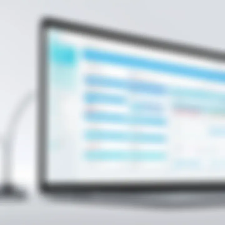 Software interface showcasing medical scheduling tools