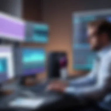 Business Use of Adobe Premiere Business professionals utilizing Adobe Premiere for video projects