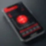 User interface of an emergency pager app showcasing alert notifications