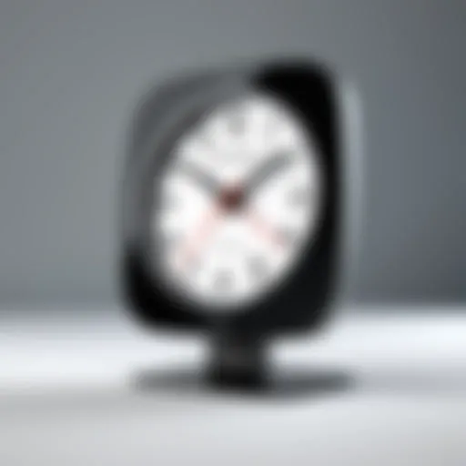 Screenshot of time clock software interface showcasing time tracking features