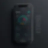Visual representation of a corrector app interface showcasing features.