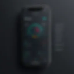 Visual representation of a corrector app interface showcasing features.