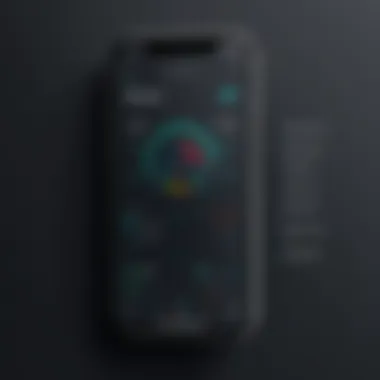 Visual representation of a corrector app interface showcasing features.