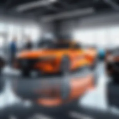 Customer Engagement Strategies in Auto Shops Conceptual graphic showcasing customer engagement strategies