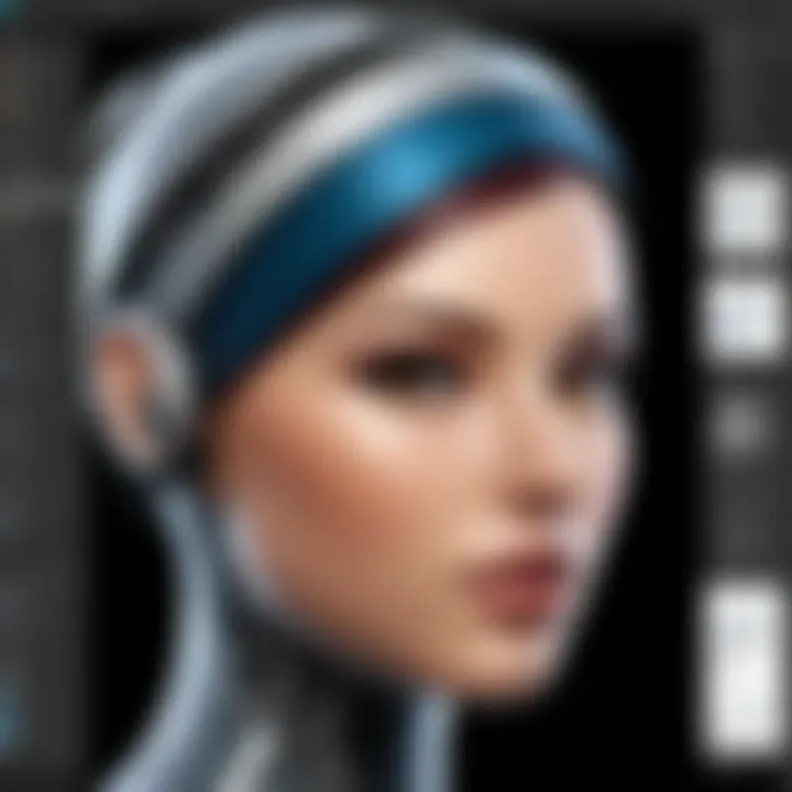 A screenshot displaying advanced features for 3D modeling and design