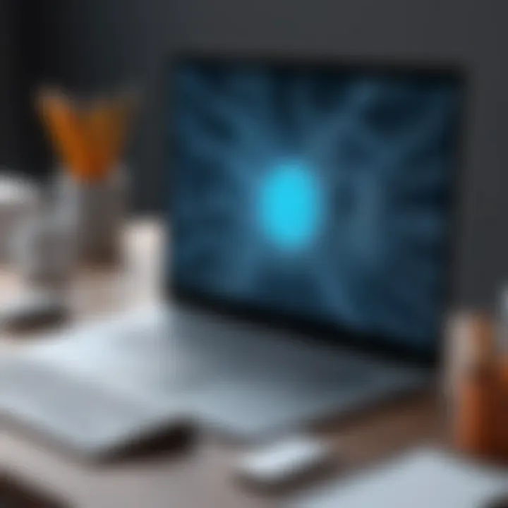 Creative individual utilizing 3D drawing software on a digital canvas