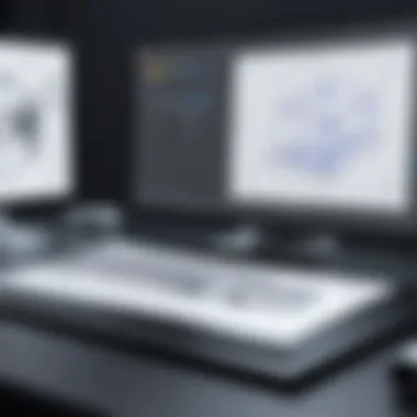 Intuitive 3D Drawing Software Interface User-friendly interface of 3D drawing software showcasing diverse tools