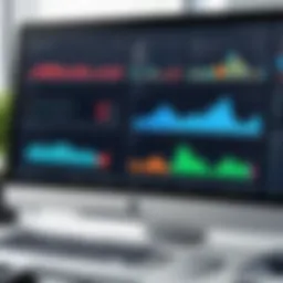 Financial dashboard showcasing multiple company metrics
