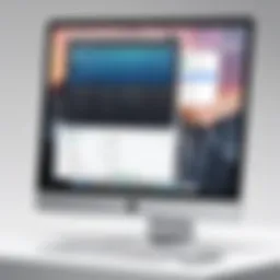 User interface of label printing software on Mac