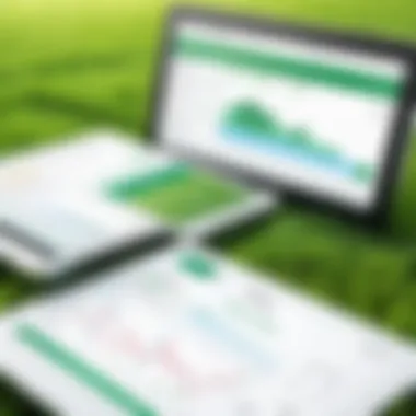 Financial Tracking in Lawn Care Management Graph depicting financial tracking within lawn care software