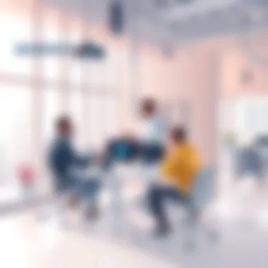 Collaboration in Architecture Through Digital Tools A collaborative workspace with architects using digital tools