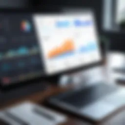 Visual representation of ClickUp reporting dashboard showcasing metrics