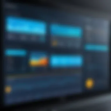 Visual Overview of Cleaning Management Software Dashboard A sleek dashboard showcasing commercial cleaning software features