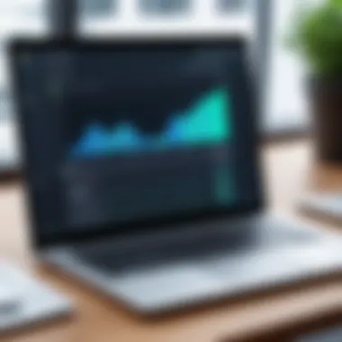 Choosing the Right Financial Management Software A laptop with financial management software open on the screen