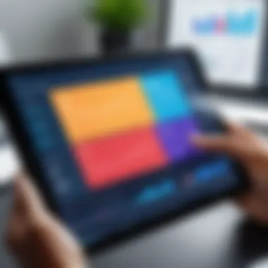 Analyzing Reports for Better Financial Decisions A person analyzing financial reports on a tablet