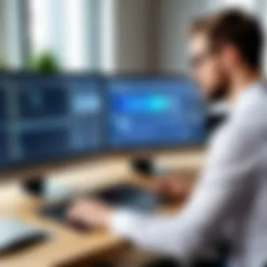 Reviewing CAD Software Compatibility User reviewing CAD software compatibility options
