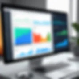 A visual representation of social monitoring analytics dashboard