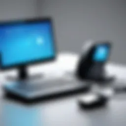 Visual representation of VoIP technology showcasing its features