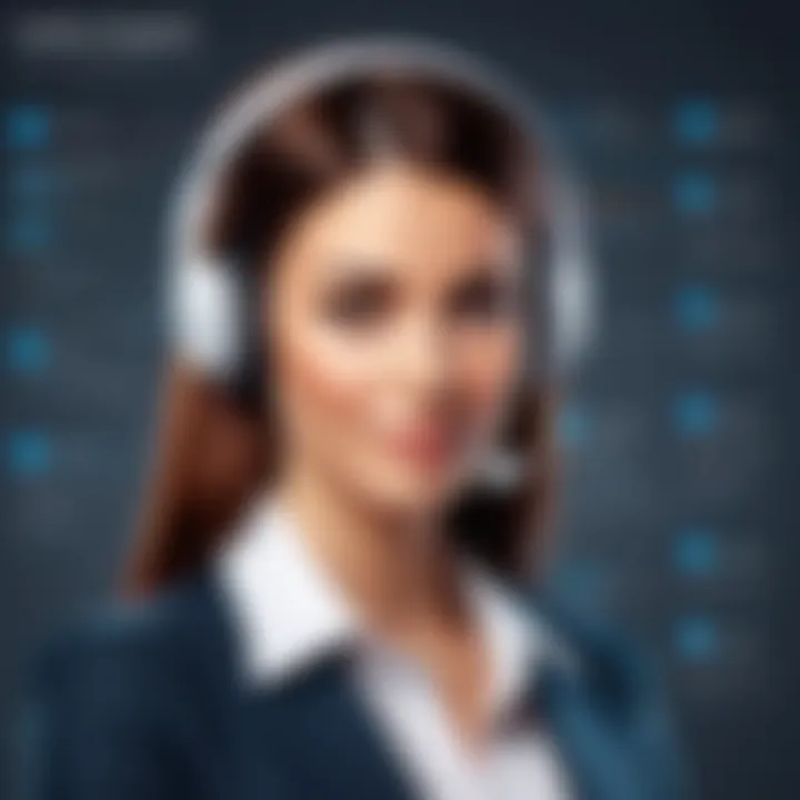 Visual representation of customer support options available in Invoice to Go Free