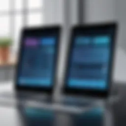 An interface showcasing various iPad database software tools