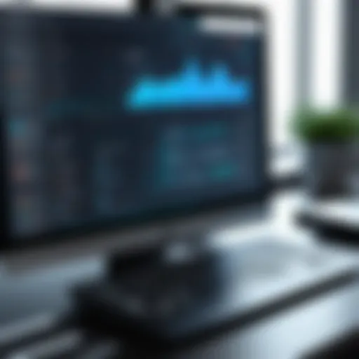 Visual representation of mail automation software dashboard