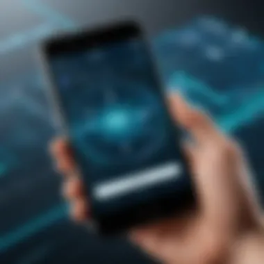 User Interface of Rapid Recon App User navigating the Rapid Recon app interface