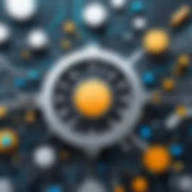 Abstract Representation of Automation in Business Abstract representation of automation in business.