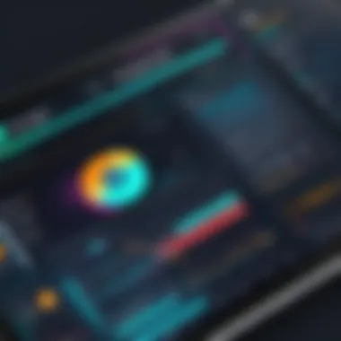 An analytics dashboard displaying user engagement metrics for AR content.